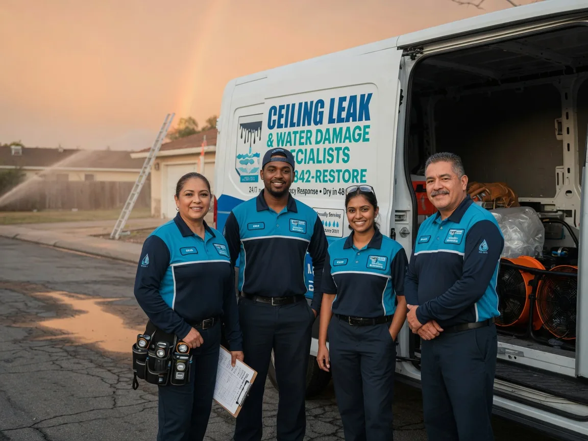 Ceiling Leak Cleanup company in Long Barn, CA